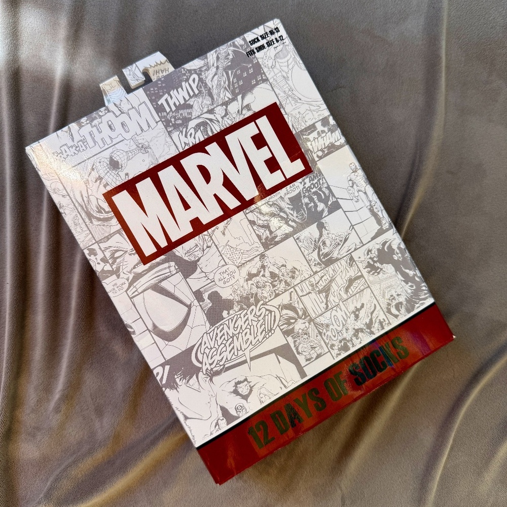 Marvel Avengers 12 Days of Socks Set